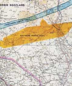 A map of Scotland with a yellow highlighted area.